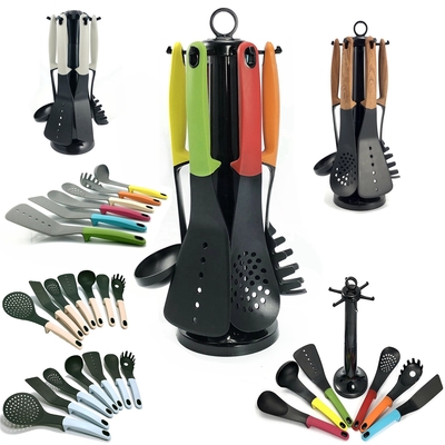 Cookware Sets Compact Nesting Nylon Kitchen Utensil Set Eco Friendly Kitchen Gadgets